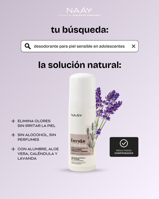Desodorante Alumbre y Lavanda | Everyday Freedom | Niños y adultos
