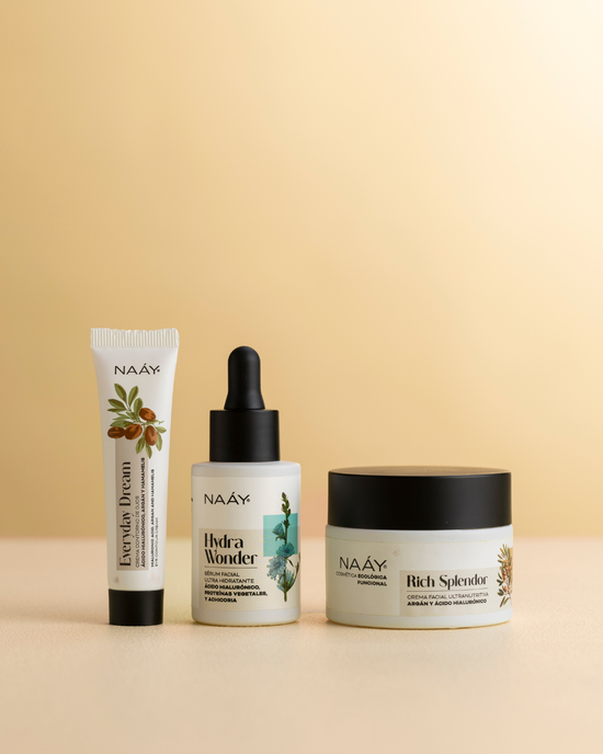 Rutina Ácido hialurónico y aceite de argán